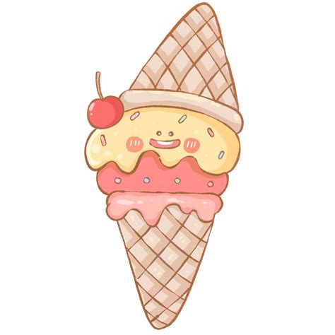 cute cartoon ice cream character 44856651 PNG