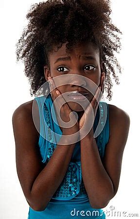 Little Girl Worried Royalty Free Stock Images - Image: 12198989