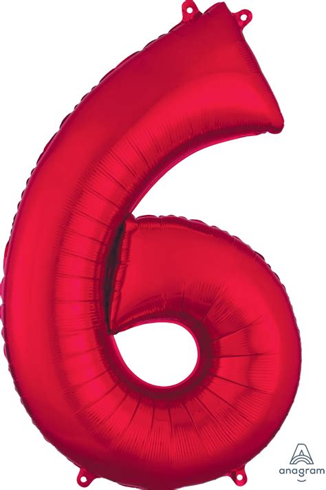 Large Red Numbers – Inflate Balloons