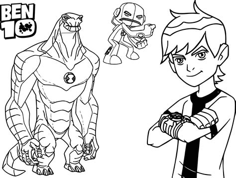 ben ten coloring page