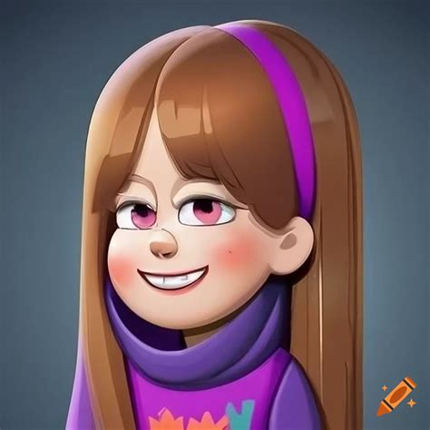 Portrait of mabel pines in high-resolution detail on Craiyon