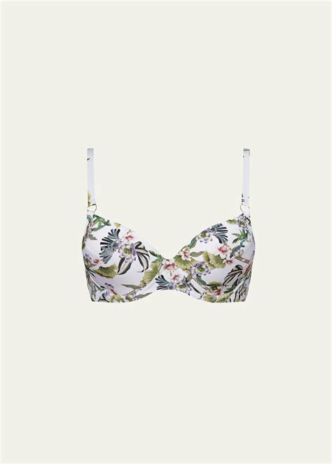 Aqua Blu Australia Daffodil-Print Judy Bikini Top (D-DD Cup) - Bergdorf