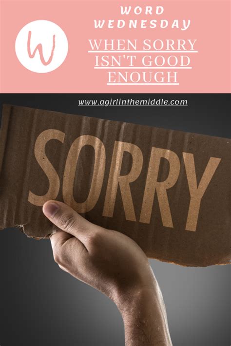 Sorry, not sorry! - A Girl in the Middle