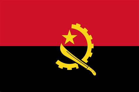 Flag of Angola image and meaning Angolan flag - Country flags