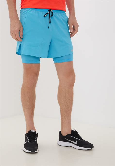 Шорты спортивные Nike M NK DF FLX STRD 2IN1 SHRT 5IN, цвет: голубой ...
