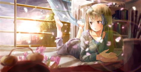 Anime Girl Bed Wallpapers - Wallpaper Cave