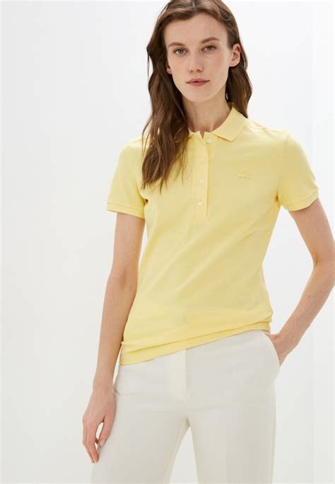 Купить Поло Lacoste цвет желтый за 8394р. с доставкой