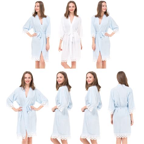 bridesmaid robes  woman soft cotton  sets