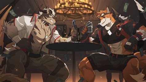 Anthro, ZIXiong, muscles, furry | 3426x1932 Wallpaper - wallhaven.cc