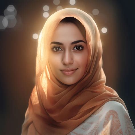 Premium AI Image | photo beautiful woman wearing hijab