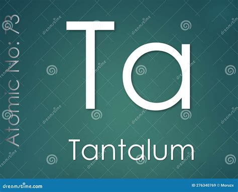 Tantalum Ta, Element Symbol From Periodic Table Series Stock Photo | CartoonDealer.com #160283880