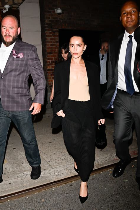 Zoe Kravitz Frees The Nipple In See-Through Tank Top