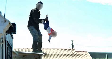 Man throws 1-year-old baby off roof, what happened next will shock you