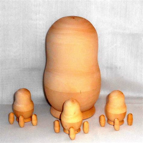 Blank DIY Babushka Dynasty 13-set Raw Plain Unpainted Unfinished ...