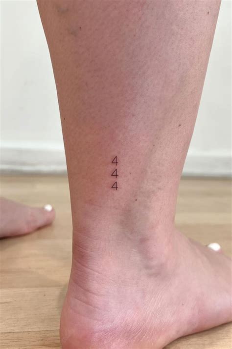 Unlocking the Mystery of the 444 Tattoo: Ideas and Meaning