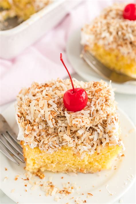 Coconut Cream Poke Cake - Backroad Serenity