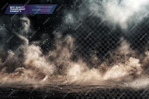 landing effect  dust clouds  impact shockwaves  transparent
