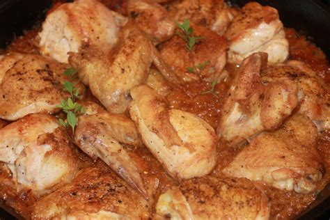 Bulgarian Cast Iron Chicken with Bacon and Sauerkraut - Cooking by the Book