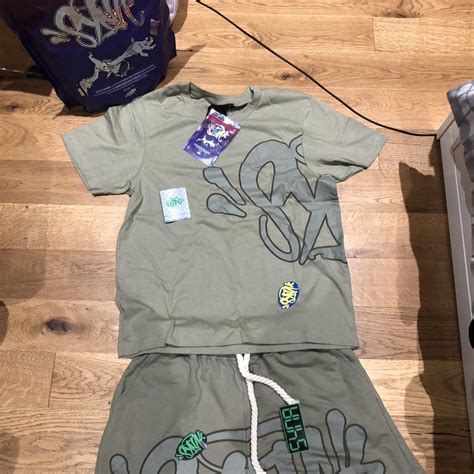 SYNA WORLD short set central cee’s clothing... - Depop 