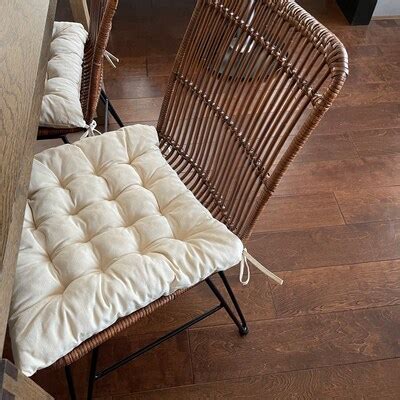 Chair Cushions With Ties/ Round Chair Seat Cushion/chair Pad - Etsy