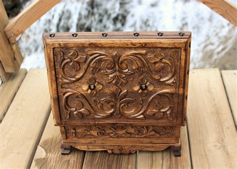 Large Secret Lock Boxhandmade Wooden Gun Boxjewelry Box With - Etsy