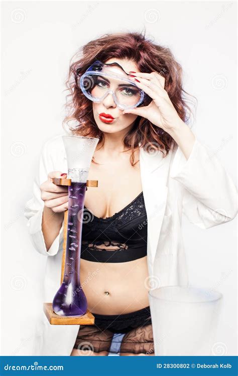 Scientist with Valentine Love Potion Stock Photo - Image of glasses ...