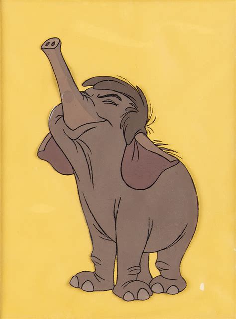 hathi jr production cel   jungle book rr auction