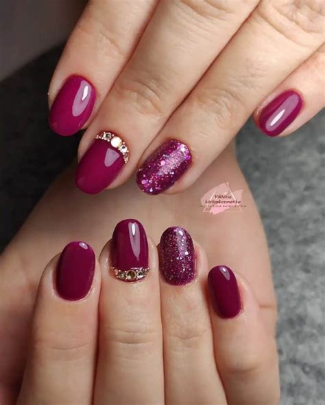 40+ Unique Burgundy Nail Design Ideas (Square & Coffin, Oval & Almond ...