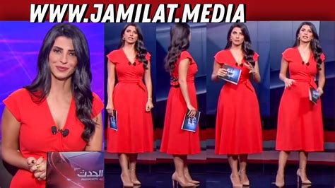 إطلالات الإعلامية اللبنانية المتألقة لارا نبهان مذيعة قناة الحدث