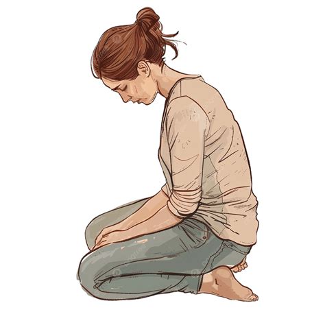 The Concept Of Postpartum Depression Tired Mother Cries And Kneels