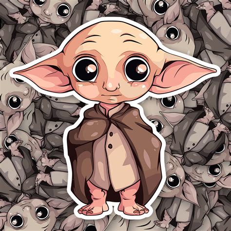 chibi dobby sticker fast  shipping