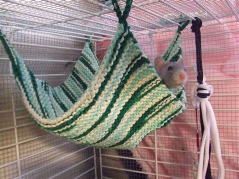 Knitting and Crocheting! - A quick hammock for rats! | Crochet hammock ...