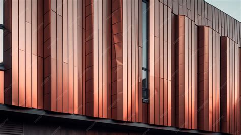 premium photo  copper cladding   side   building
