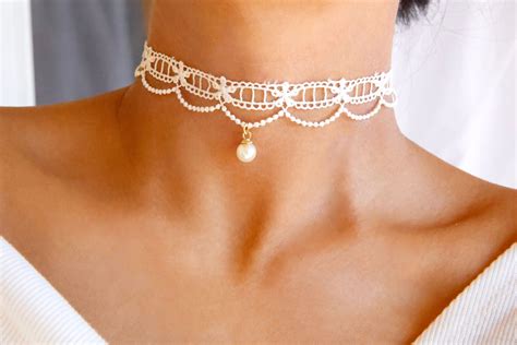 White lace choker – Artofit