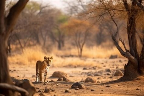 Premium Photo | Tiger in the nature habitat tiger male walking head on ...