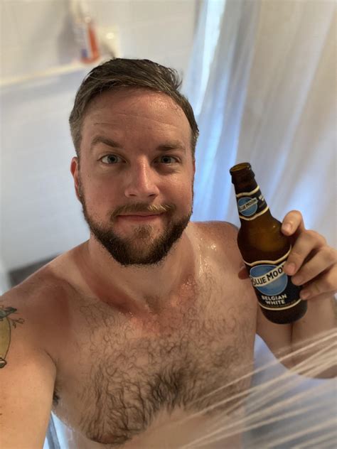 I got some sun on Sunday. Trying my best not to peel! : r/showerbeer