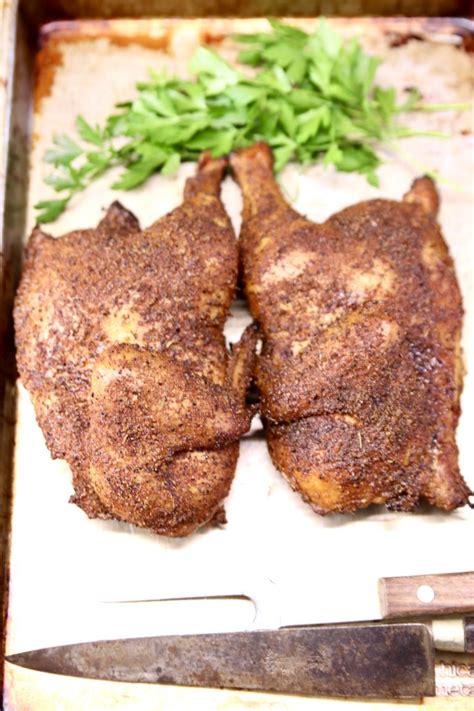 Grilled Half Chicken {with Easy Brine} - Out Grilling