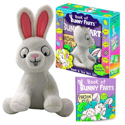 Book of Bunny Farts Interactive Farting Toy Book Gift Box Set: Humor