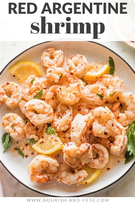 Red Argentine Shrimp (and the best pan sauce!) - Nourish and Fete