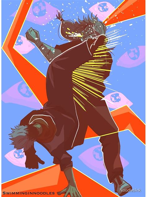 "Manji Kick! [Jujutsu Kaisen]" Poster for Sale by NoodlesInk | Redbubble