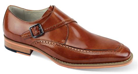 Giovanni Leather Dress Shoes-NICO-TAN