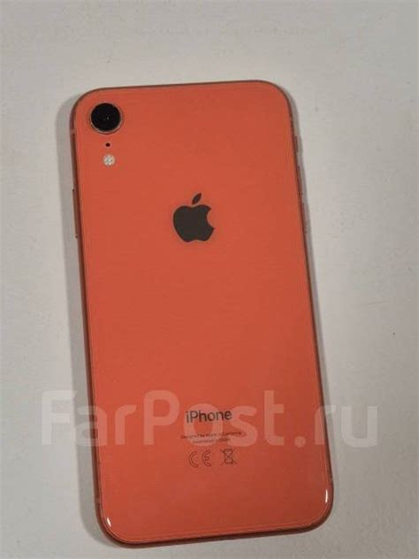 IPhone XR, 64 гб, 6.10", моноблок, оранжевый, 3G, 4G LTE, NFC, б/у, в ...