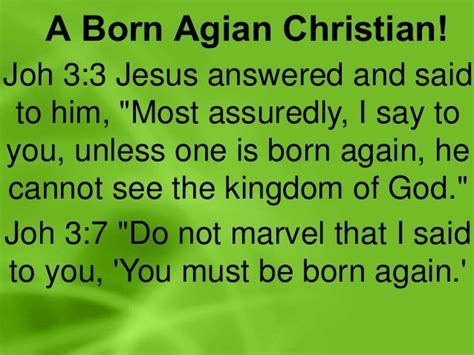 A Born Again Christian!