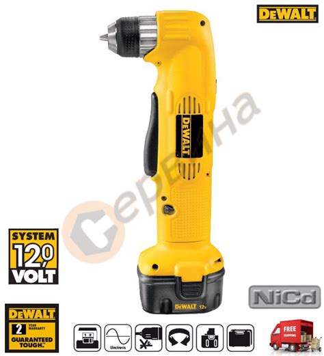 Акумулаторен ъглов винтоверт - бормашина DeWalt DW965K - 12V/2.0Ah NiCd ...