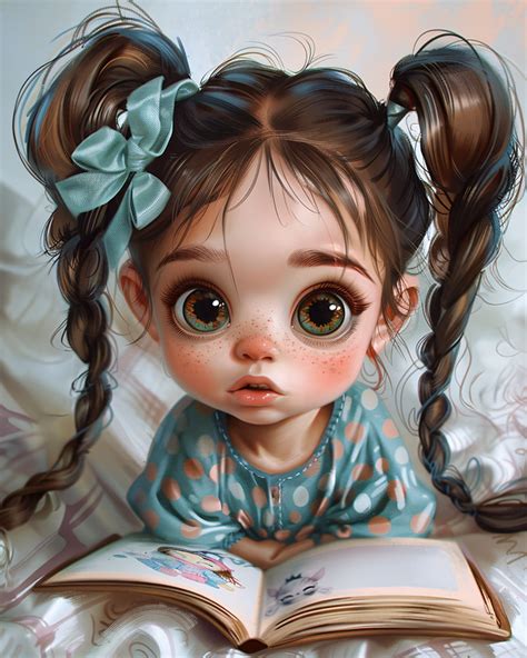 Download Ai Generated, Little Girl, Reading. Royalty-Free Stock ...