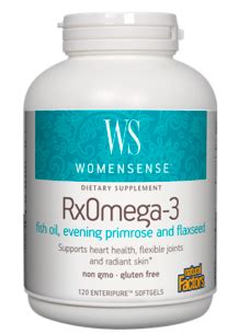 WomenSense Rx Omega-3 Fish Oil Concentrate 120 Softgels , made by ...