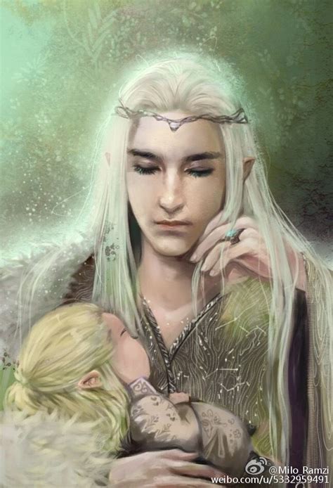 yourlaranikaisakova: “ Thranduil & Legolas by Milo Ramzi ” woah! Beautiful! Legolas Et Thranduil ...