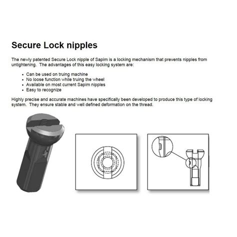 Sapim Polyax 14G Nipple Black Alu Secure Lock here with Discount ...
