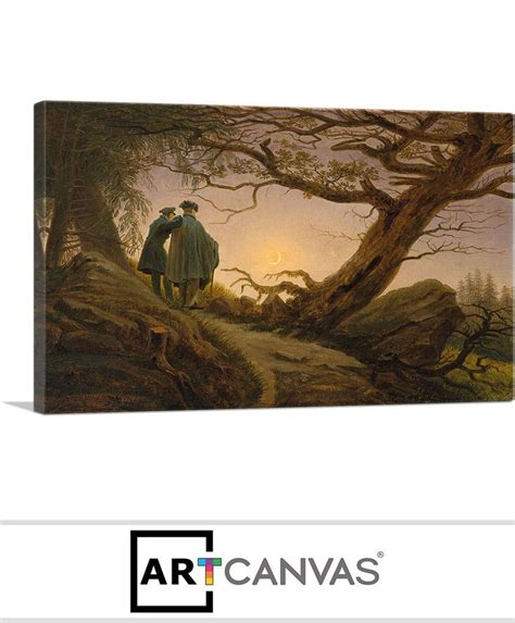 Two Men Contemplating the Moon 1825 | Canvas art, Canvas art prints, Art