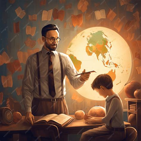 Premium AI Image | Honoring Educators on World Teachers' Day Shaping